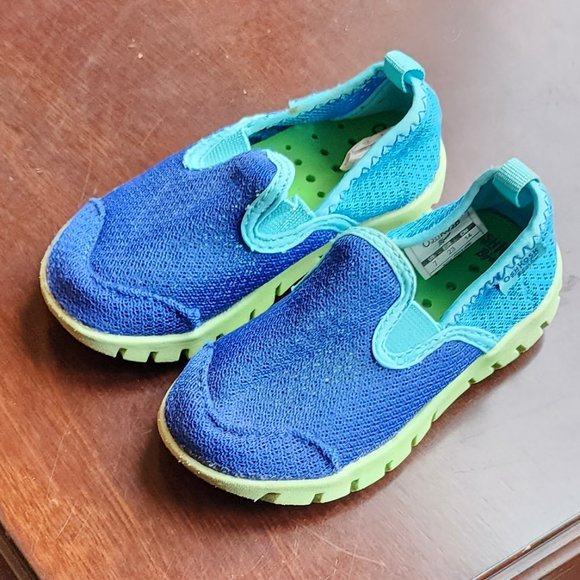 OshKosh B'gosh Blue/Green Baby Water Shoes Size 7 - Picture 9 of 13